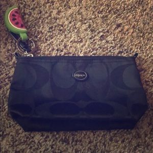 Coach wristlet with keychain